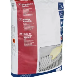 Colla per piastrelle CMI flessibile grigio 25 kg