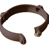 Collarini per tubo pluviale in PVC marrone Ø 80 mm 3 pz
