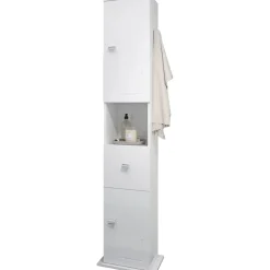 Colonna bagno girevole 2 ante destra bianco