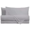 Completo letto matrimoniale tinta unita 100% cotone