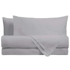 Completo letto matrimoniale tinta unita 100% cotone