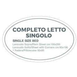 Completo letto singolo Gemitex in cotone assortito