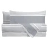 Completo letto singolo stampato geometrico grigio