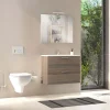 Composizione bagno mobile sospeso Sara 80 cm lavabo specchio LED Cordoba