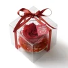 Composizione rosa stabilizzata 8x8 plexiglass
