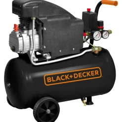 Compressore coassiale lubrificato Black+Decker 1,5 HP 24 l