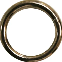 Confezione 6 pezzi anelli saldati nichelati 3 x 18 mm