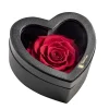 Confezione regalo cuore nero rosa in vaso 12,5 cm