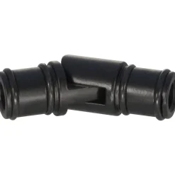 Connettore angolare regolabile per bastone tenda nero Ø 2 cm