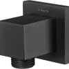 Connettore angolato flessibile quadrato Idrostile nero
