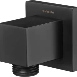Connettore angolato flessibile quadrato Idrostile nero