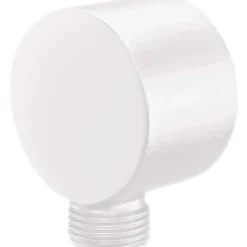 Connettore angolato flessibile rotondo Idrostile bianco