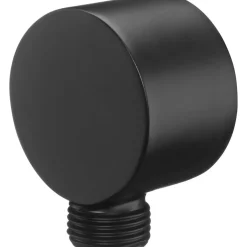 Connettore angolato flessibile rotondo Idrostile nero