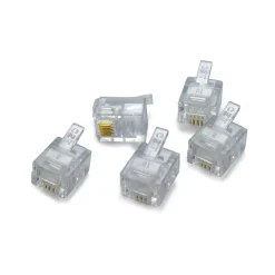 10 connettori telefonici RJ11 6p/4C