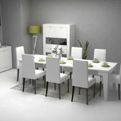 Consolle allungabile Natron bianco 50x90 cm