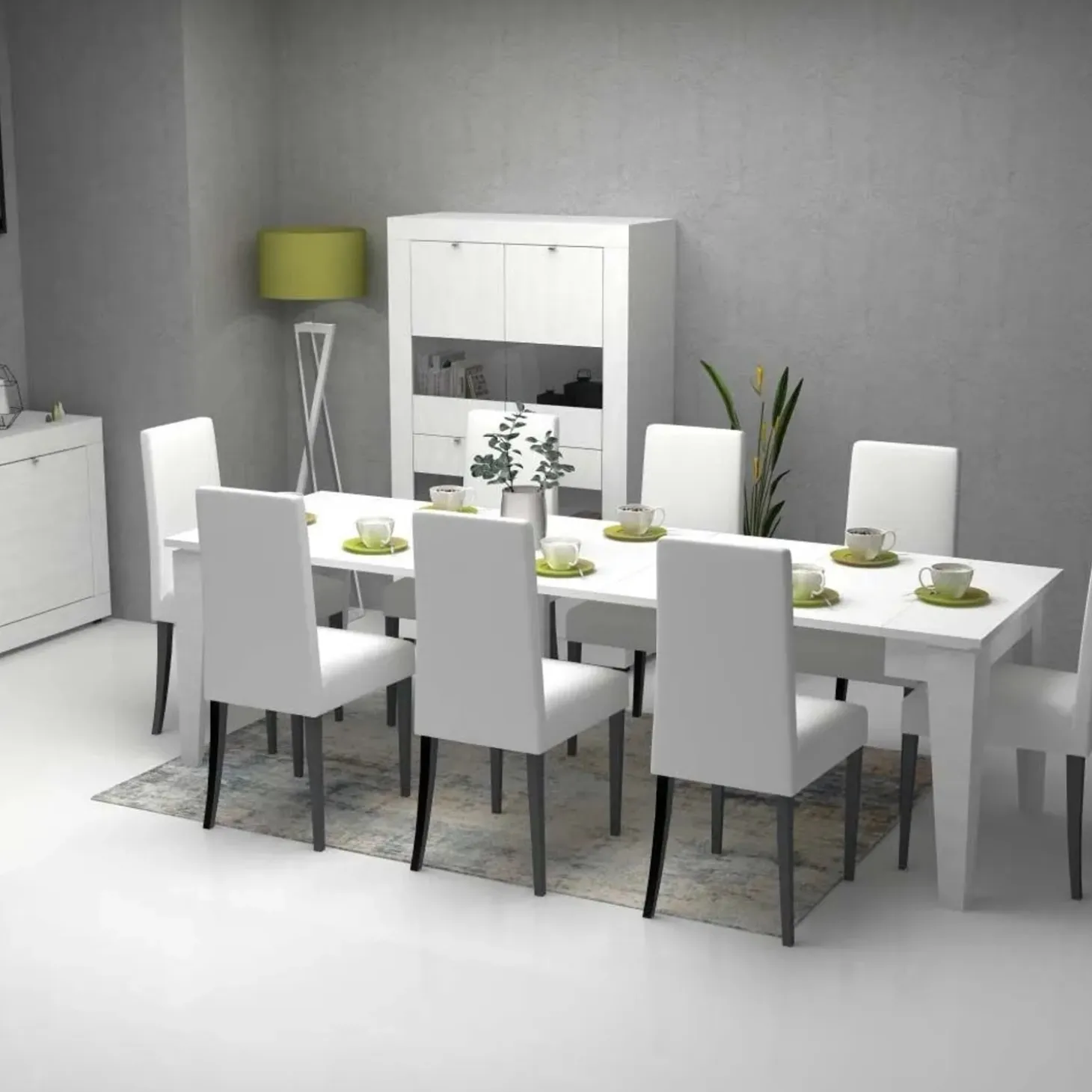 Consolle allungabile Natron bianco 50x90 cm