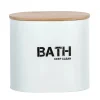 Contenitore bagno Wenko Gara bianco con coperchio