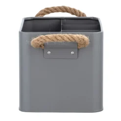 Contenitore bagno Wenko Gara 4 scomparti in acciaio grigio