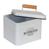 Contenitore da bagno con coperchio Pali bianco