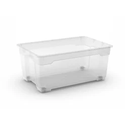 Contenitore in plastica OBI Santos Box 56x38x26 cm L trasparente