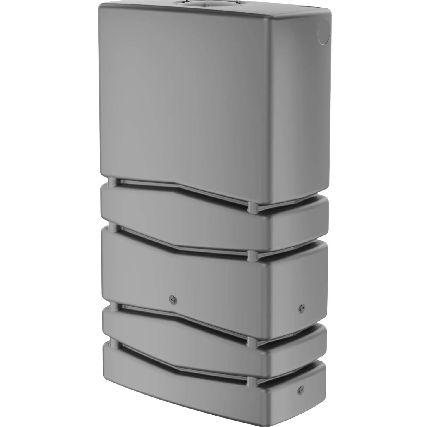 Contenitore per raccolta acqua piovana grigio 78x38x135 cm 350 l