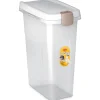 Contenitore Pet Food Stefanplast fusto trasparente e coperchio bianco 25 l