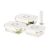 Contenitori in vetro per alimenti Aspifresh set 3 con pompa per sottovuoto