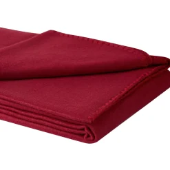 Coperta in pile Uni 130x160 cm Bordeaux