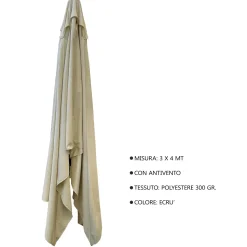 Copertura protettiva per ombrellone 5063 in poliestere L40xP30xH266 cm