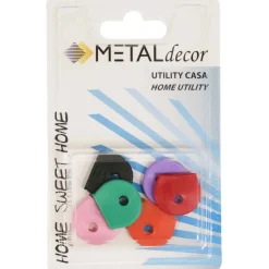 6 coprichiave pieno colori assortiti