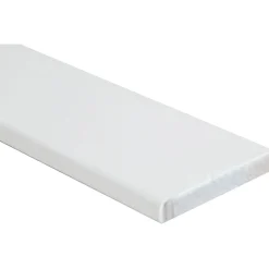 Coprifilo liscio impiallacciato bianco H 7 cm