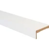 Coprifilo liscio impiallacciato bianco H 7 cm con aletta