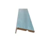 Coprifilo liscio in mdf impiallacciato Micro Grigio alt 7 cm con aletta