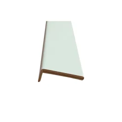 Coprifilo liscio listellare laminato Avorio alt 7 cm con aletta