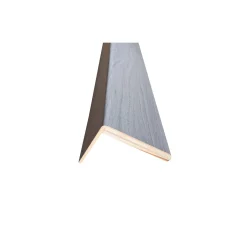 Coprifilo liscio listellare laminato Olmo Cenere alt 7 cm con ala da 4 cm