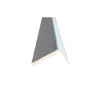 Coprifilo liscio listellare laminato Paliss Bco alt 7 cm con ala da 4 cm