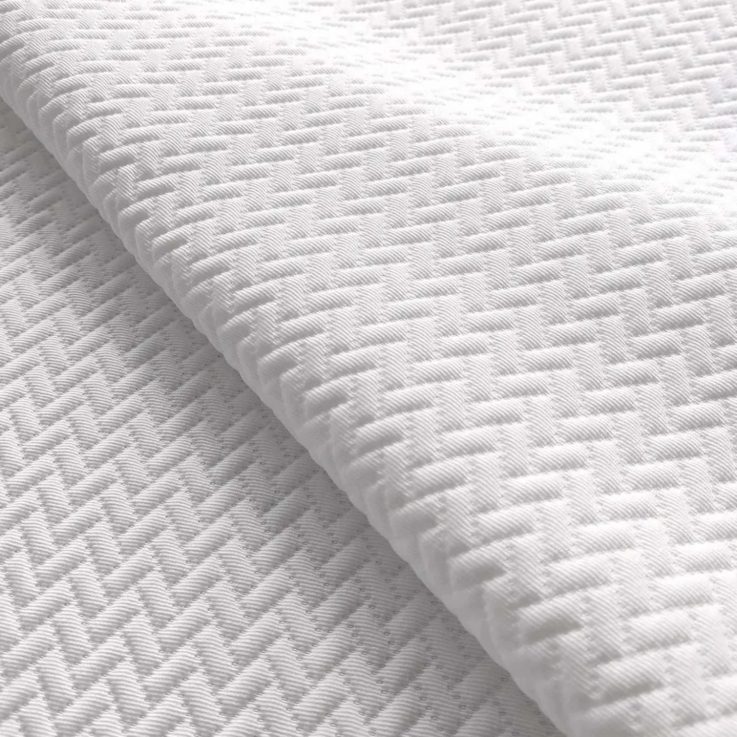 Copriletto Arredo Zig Zag 250x250 cm bianco