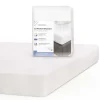 Coprimaterasso singolo bianco 90x200 cm