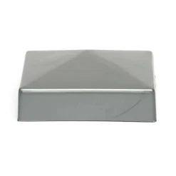 Copripalo in plastica riciclata per pali in legno 7x7 cm acciaio