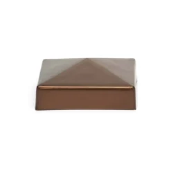Copripalo in plastica riciclata per pali in legno 9x9 cm rame