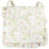 Coprisedia elegante con volant Nature verde 40x40cm