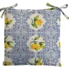 Coprisedia Ravello azzurro 40x40 cm set da 4 pz