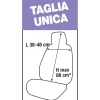 Coprisedile anteriore Poncho grigio antracite