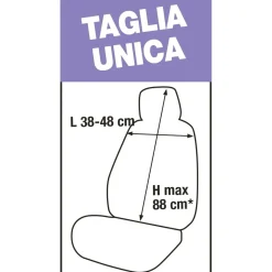 Coprisedile anteriore Poncho grigio antracite