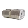 Copritutto rigato colore tortora 170x250 cm