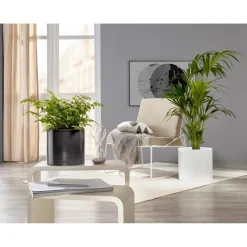 Coprivaso ceramica Scheurich grigio scuro 828 Ø 23 cm