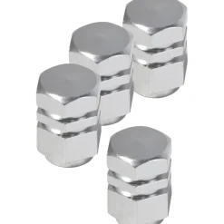 Copriventola per auto 1,7x1,2x1 cm effetto cromato 4 pz