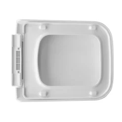 Copriwater a D per vaso Piccolo in polipropilene bianco
