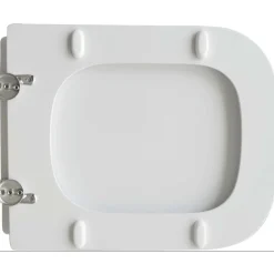 Copriwater a D Piccolo in legno stabilizzato bianco