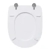 Copriwater ovale Aretusa in mdf bianco